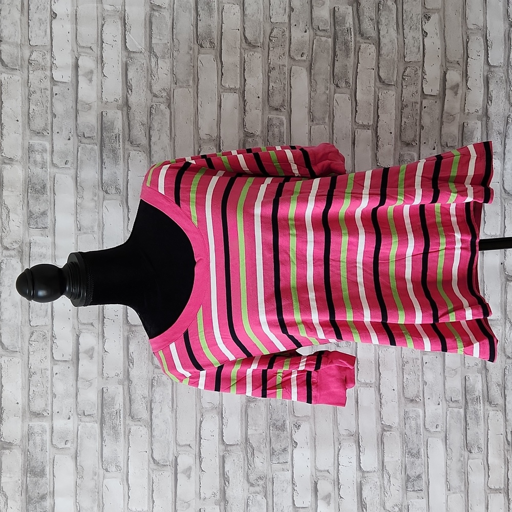 Sag Harbor Pink Striped Shirt